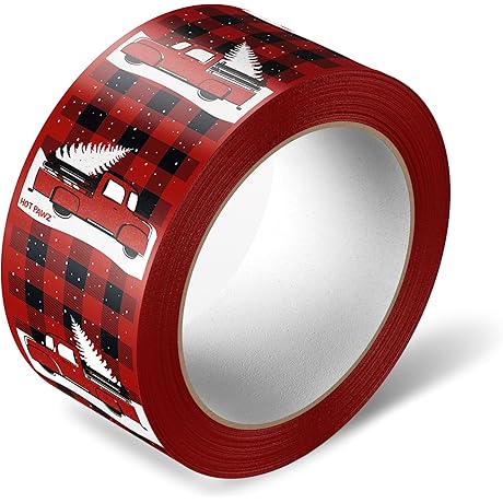 Decorative Packing Tape for Christmas - Cute Buffalo Plaid