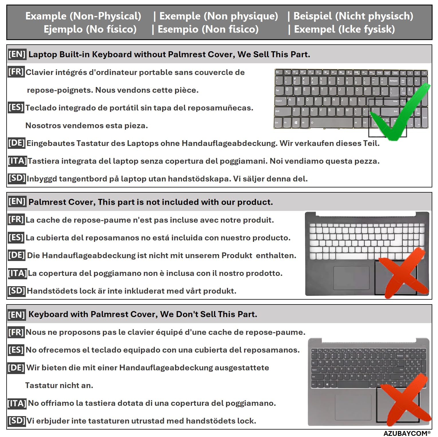 SP Español Teclado para Ordenador portátil HP Probook 450 G6 G7, 455 G6 G7, 450R G6, 455R G6, 2B-ABU07Q100, sin luz de Fondo, sin Cubierta