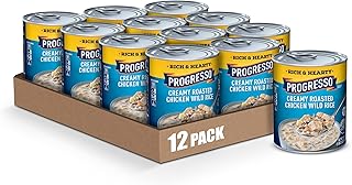 Progresso Rich & Hearty, Creamy Roasted Chicken Wild Rice Canned Soup, G...