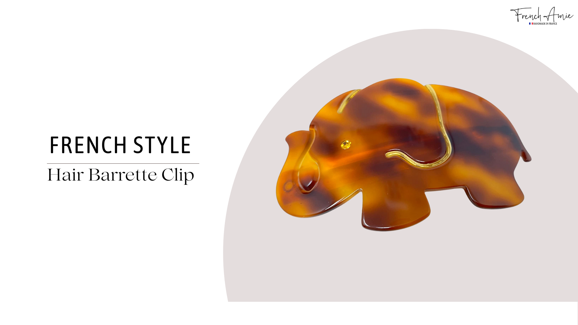 Amazon.com : French Amie Elephant Crystal Tortoise Shell  display picture 1