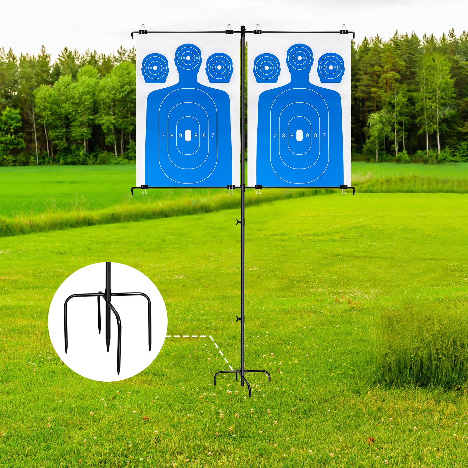 D-Shooting Target Stand (Five-Pronged Halberd Pedal)