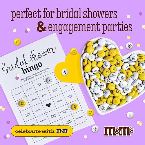 Miniatura 4 de M&M'S Caramelos de chocolate con leche para abejas, 2 libras de caramelo a granel para fiestas de compromiso, despedidas de soltera, regalos de