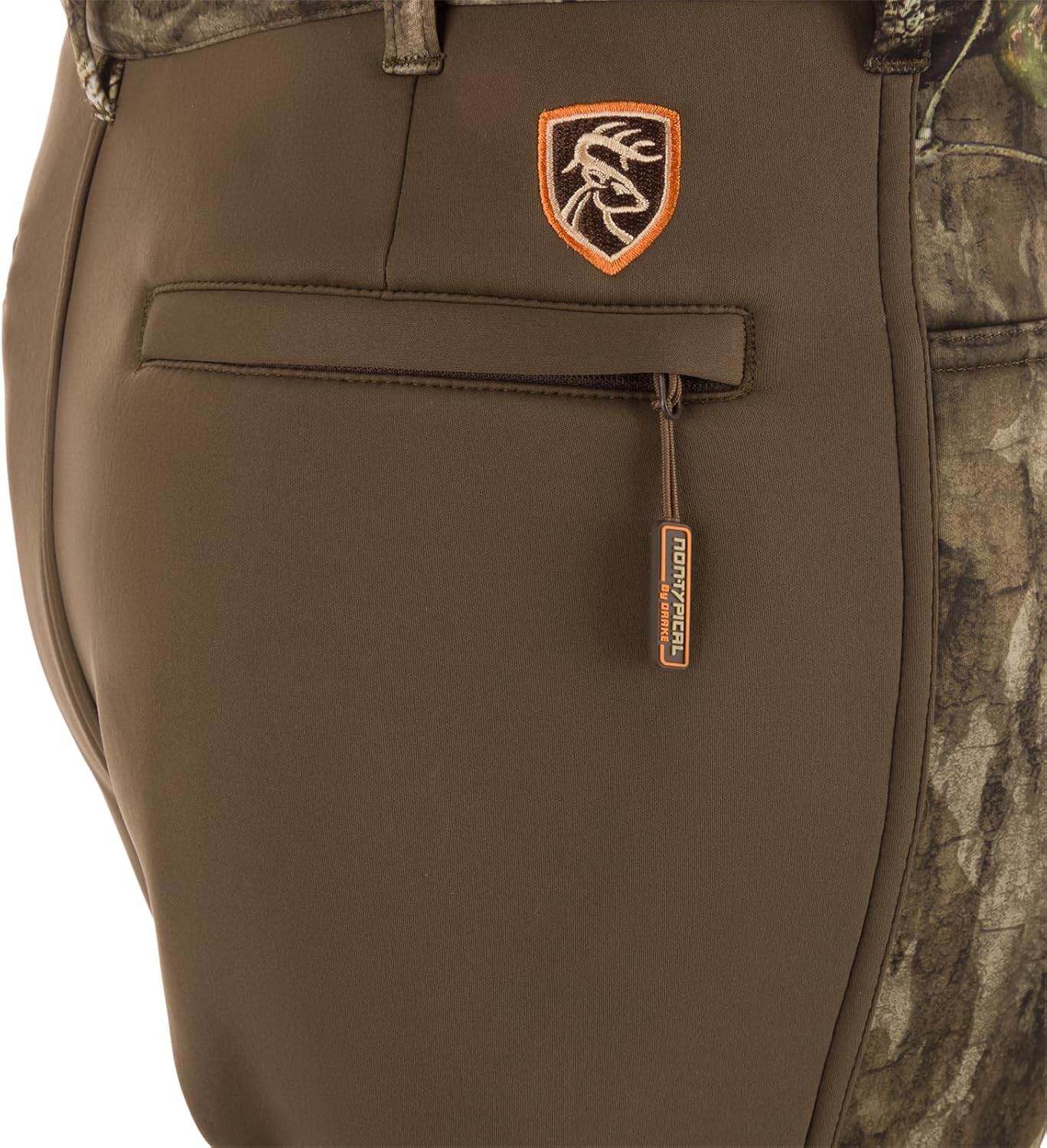 Drake Waterfowl Men's Non-Typical Endurance Soft Shell Durable Fleece Lined Camo Mid Season Hunting Pants with Scent Control - Image 5