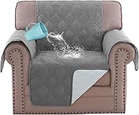 Vista 16 de H.VERSAILTEX Funda para sofá, 100% impermeable, protector de muebles, funda de sofá lavable con respaldo antideslizante y correas elásticas