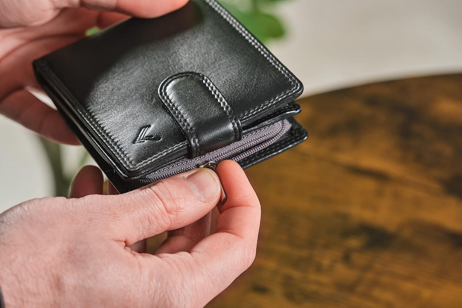 Soft Leather Wallet for Men - Mens Wallet Bifold with Zipper Coin Pocket - Holds Bills, Credit Cards, Coins - RFID Blocking - Ideal Valentine’s Day Gift for Men, Boyfriend, Husband, Loved Ones - Image 8