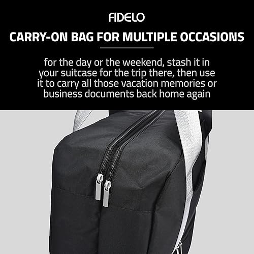 Miniatura 4 de Fidelo Bolsas de viaje para mujer Bolsa de lona grande multifuncional para pasar la noche, plegable, viajes, gimnasio, bolsa grande plegable para