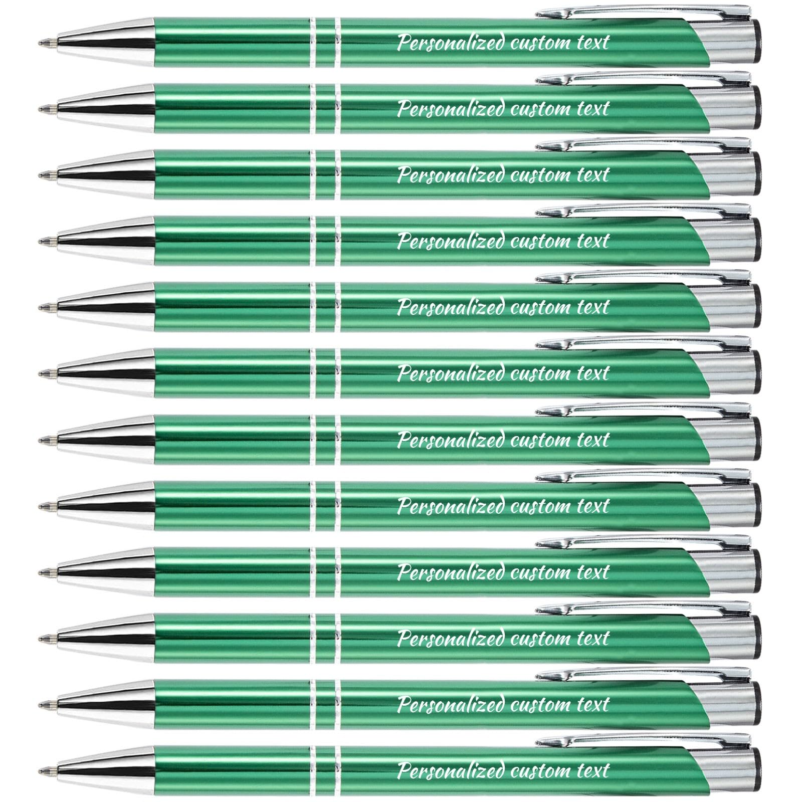 KOLOWKO Personalized ballpoint pen with name or greeting, customized pen, 0.5mm black ink, suitable for men women office school business promotion wedding ballpoint pen gift