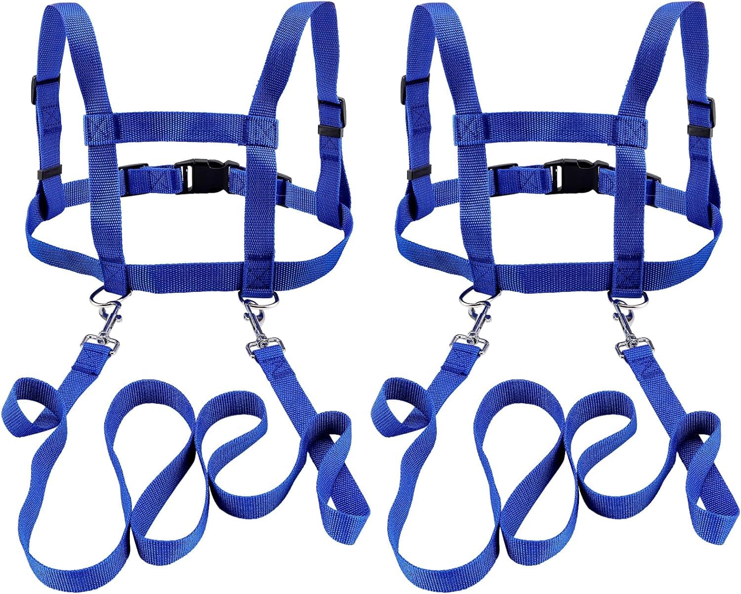 2 Stück Kinder Pferdeleinen Blau Pferdegeschirr für Kinder Pferdeleine zum Spielen für Kinder für Rollenspiel, Skifahren, Spielen