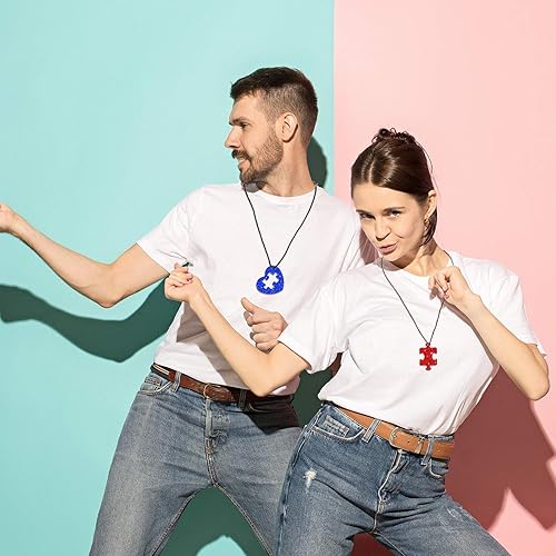 Miniatura 4 de 4 piezas de rompecabezas de corazón llavero molde de silicona para el día de San Valentín, llavero de corazón, molde de resina, rompecabezas hecho a