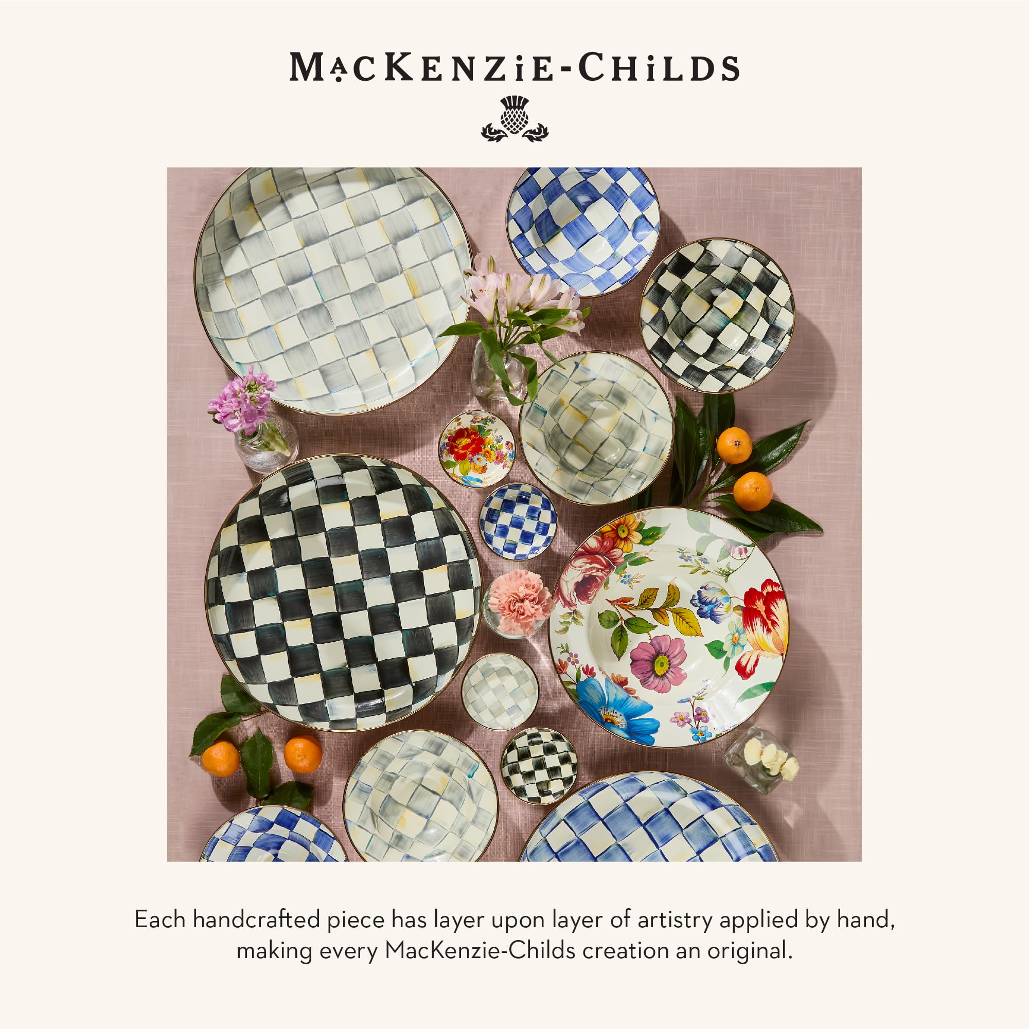 マッケンジーチャイルズ　ボウル Amazon.com: MACKENZIE-CHILDS Enamel Dipping Bowl, Small Serving
