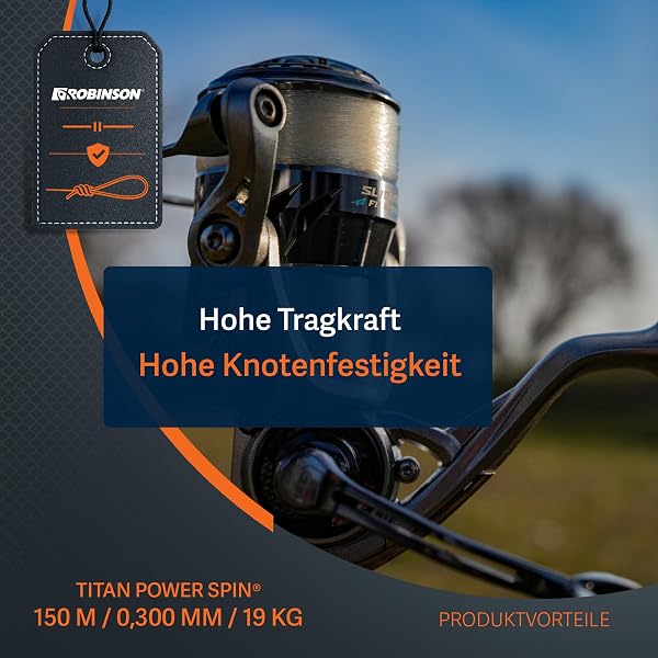 ROBINSON Monofile Angelschnur – Nylonschnur - 150m - leicht zu Knoten - Geringe Dehnung & reißfest, Abriebfest – Transparent/Hellgrau/Braun – Spinning/Pose/Feeder - 3