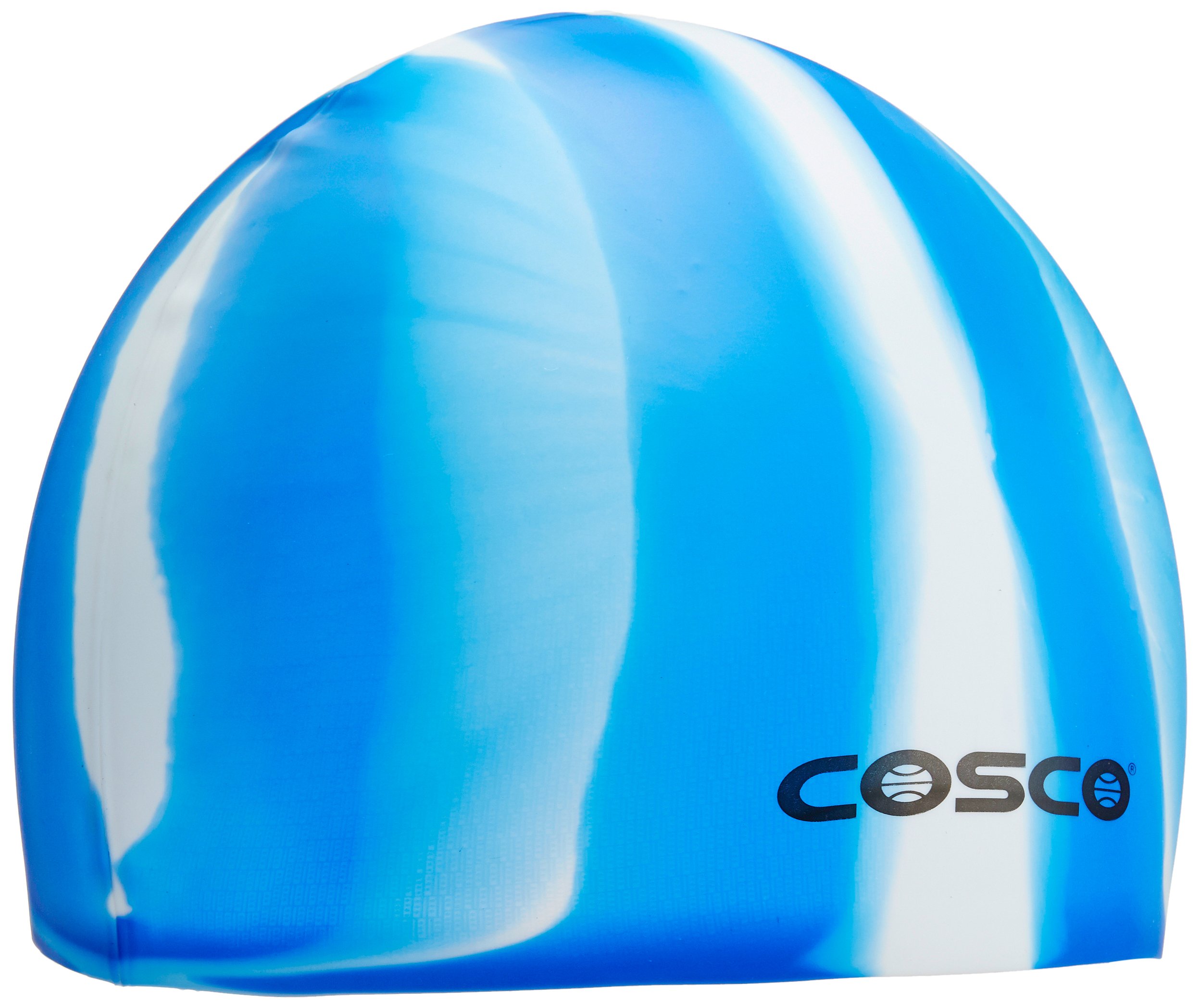Cosco 25003 Silicone Swimming Cap (White/Blue) (B00M6O474S) Amazon Price History, Amazon Price Tracker