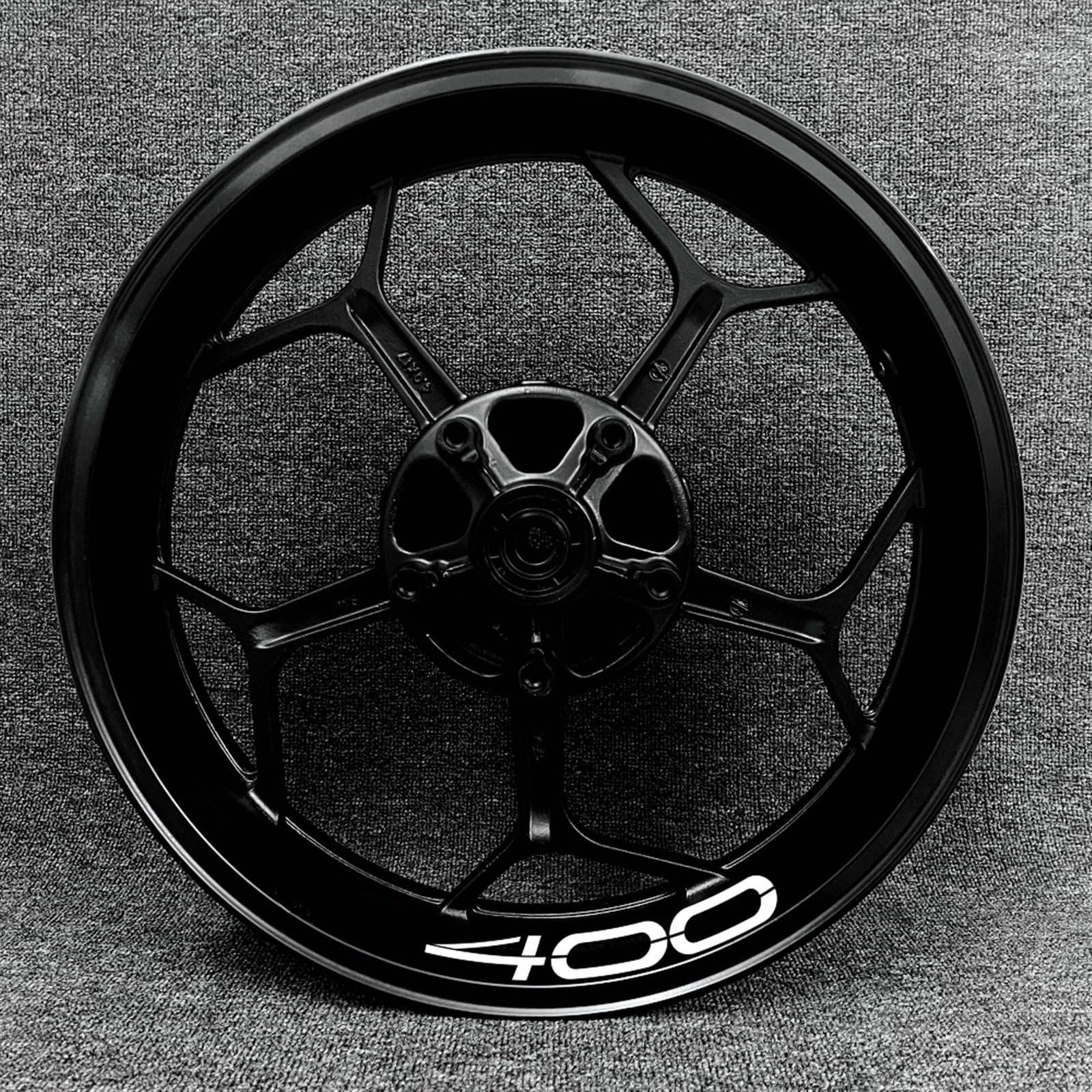 Stickers Motorcycle Wheel Stickers Night Reflective Decorative Rim for Kawasaki Z400 Z 400(Style 21)