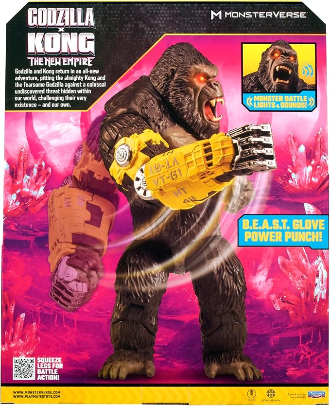 Godzilla x Kong: Figura Kong 13" Mega Deluxe Power Punch Playmates Toys miniatura 7