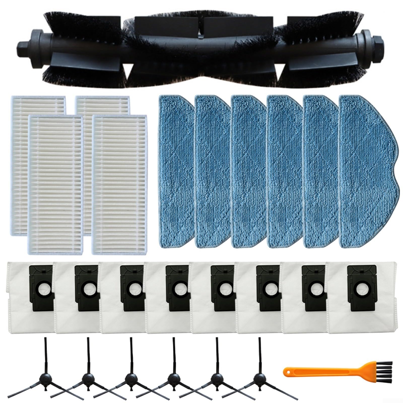 Pack filtres brosses EZVIZ RE4 Plus RE5 Plus pour éliminer les poils d'animaux