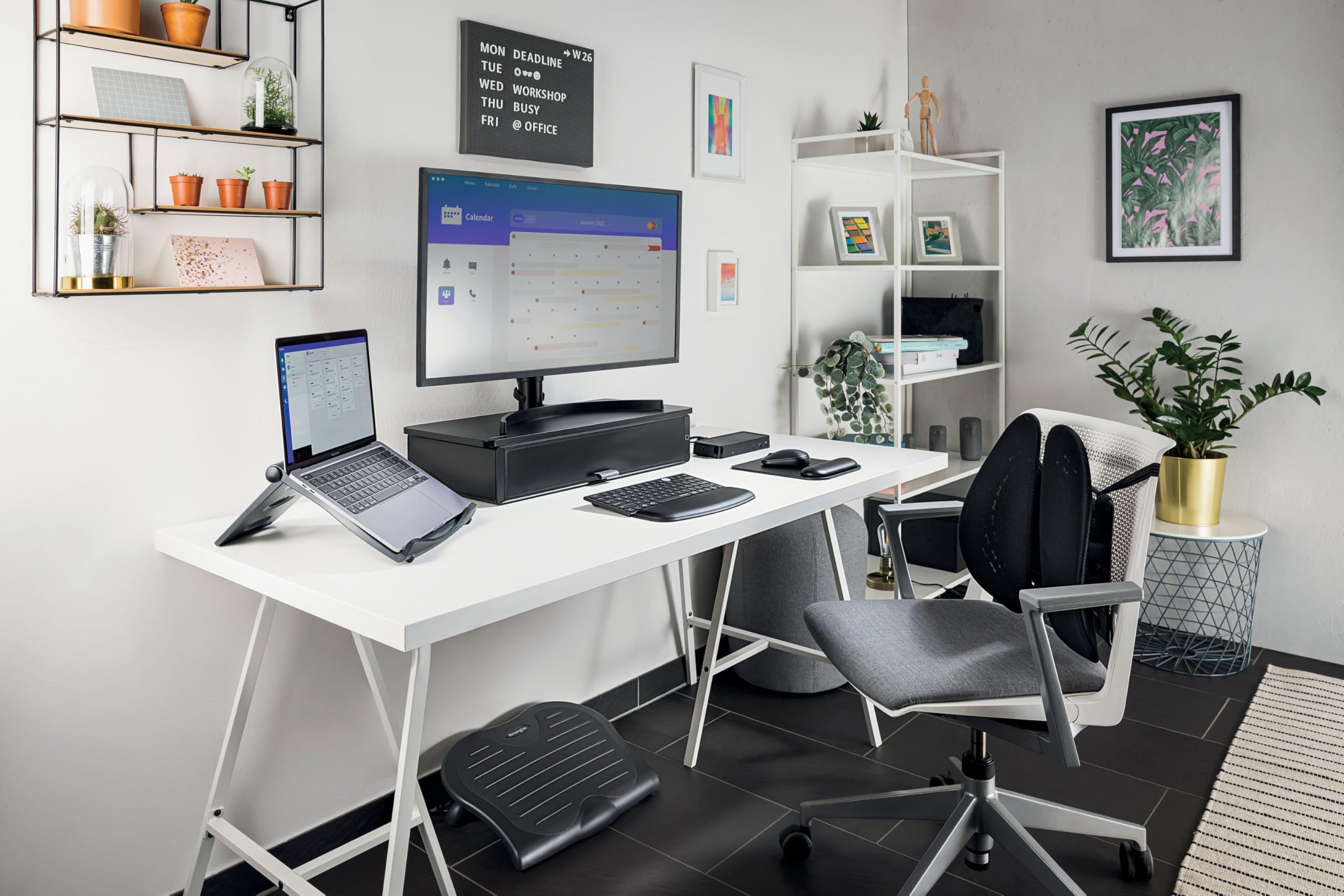 Kensington Easy Riser EQ Przenośna Podkładka Chłodząca do Laptopa 12''-17'', Regulowana, Składana, Antypoślizgowa