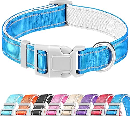 Beebiepet Collar reflectante para perro, de neopreno suave y acolchado, de nailon transpirable, para mascotas, ajustable para cachorros y perros disponible en Yaxa Venezuela