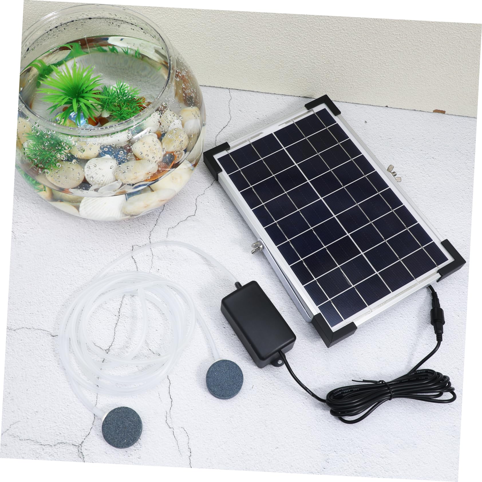 TOYANDONA Solar-sauerstoffpumpe Für Teich Aquarium Garten Solar-aquariumpumpe Solarpumpe Für Fischteich Sauerstoffbelüfter