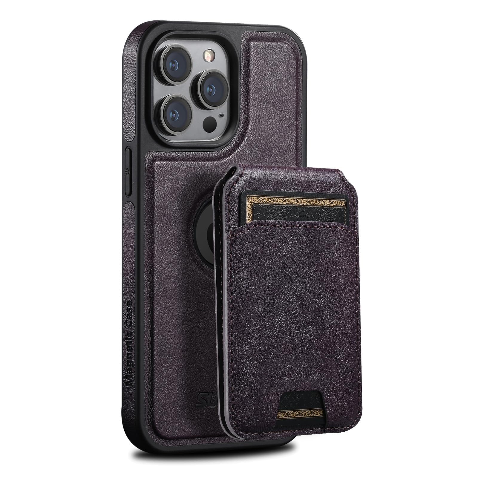 Étui iPhone 16 Pro antichoc violet rigide magnétique