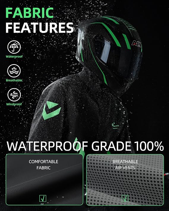 Rain Suit Waterproof Jacket and Trouser Suit for Men and Women Outdoor All-Sport Breathable Anti-storm Raincoat