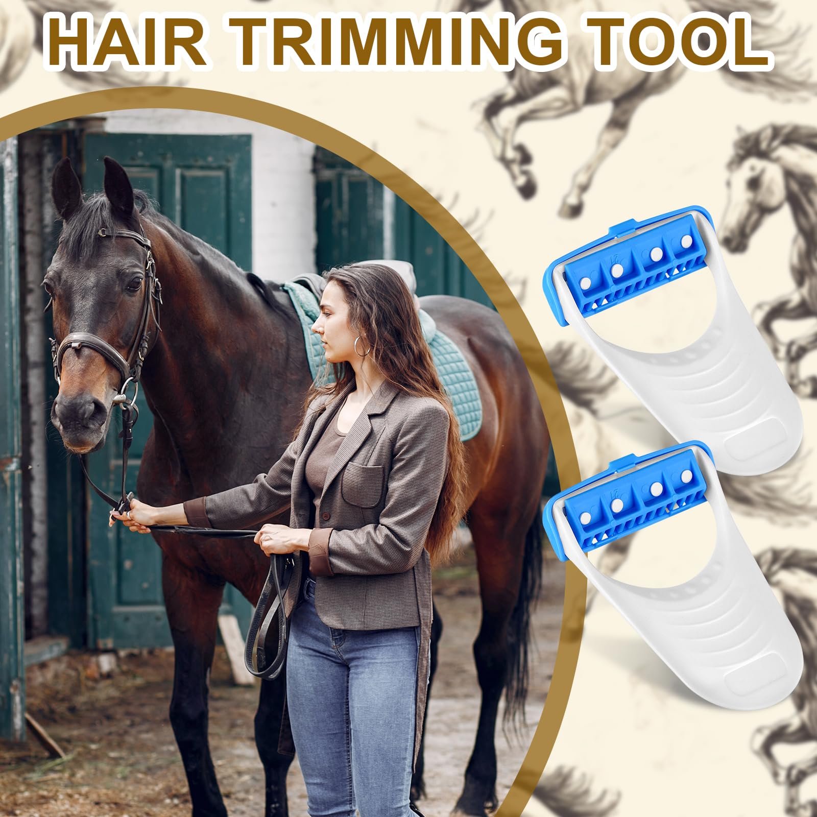 Horse Grooming Razors - 48 Pack -6 Horse Grooming Razors - 48 Pack -6
