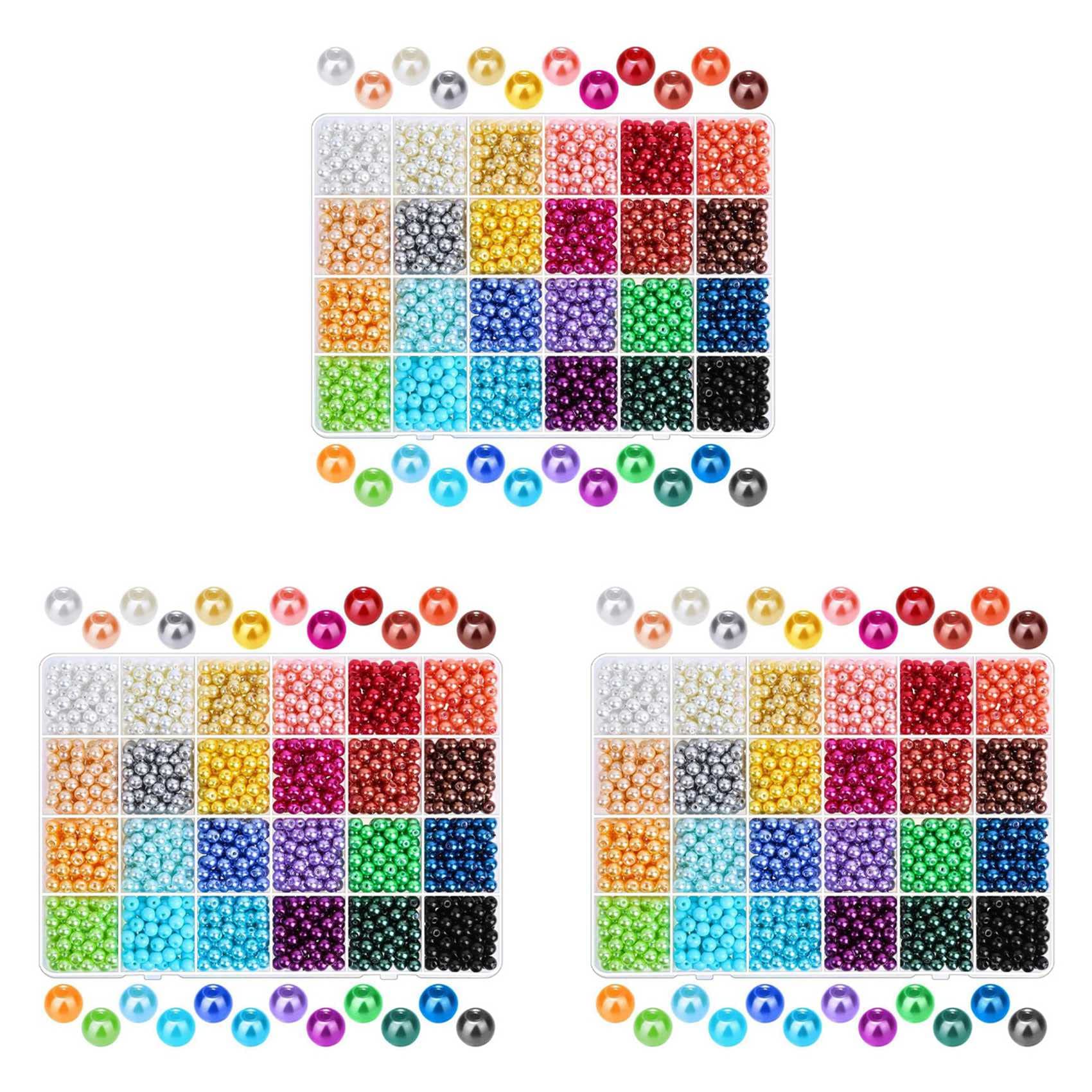 Perles avec trous pour la fabrication de bijoux DIY et perles d'espacement en vrac 6mm