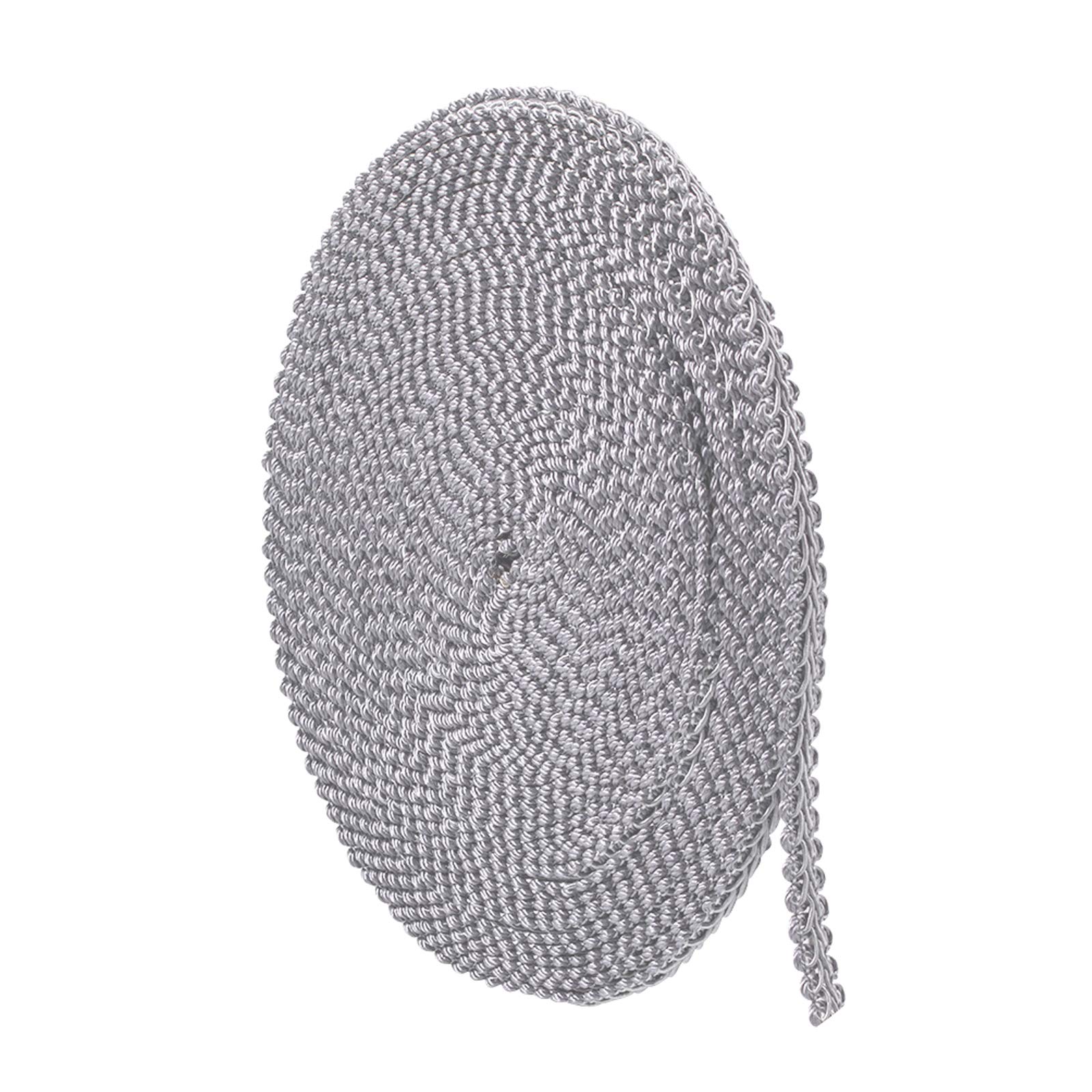 Tresse en polyester gris foncé bricolage couture bijoux 15y