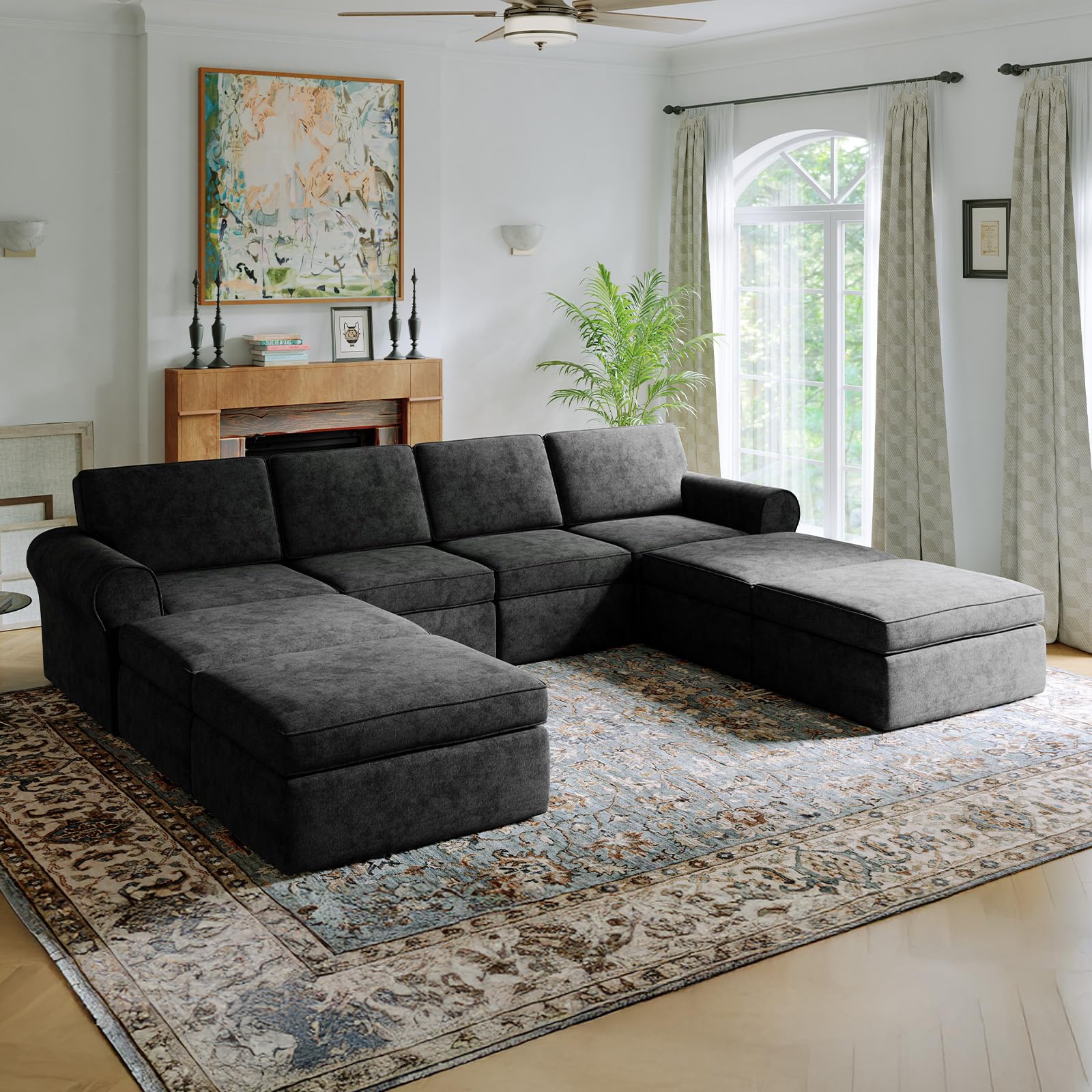 Novilla 138 Inch Cloud Couch