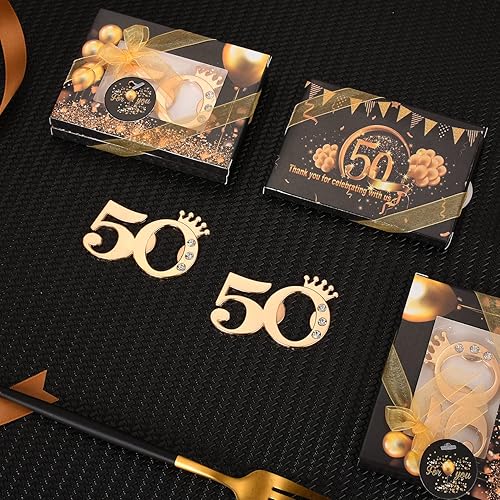 Miniatura 6 de 50 piece bottle opener for 50th birthday party gifts or 50th anniversary wedding party gifts 50th birthday party gifts Souvenir decorations for