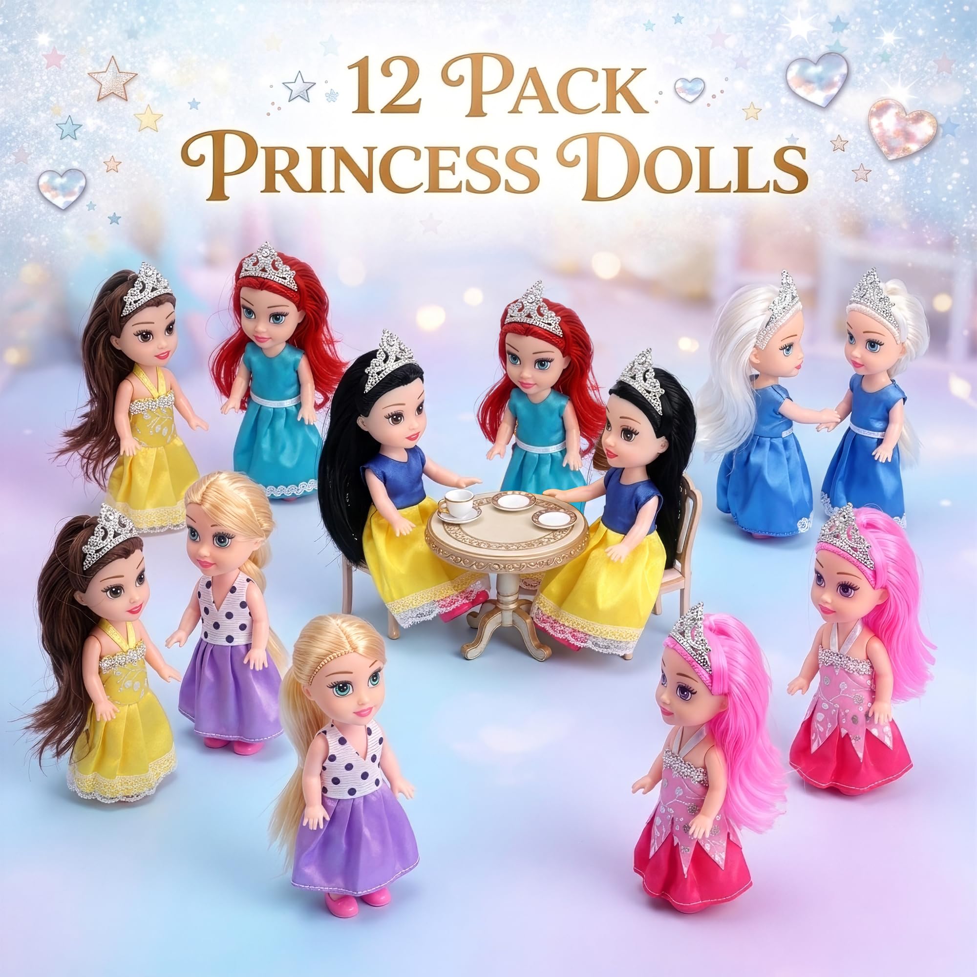Amazon.com: Liberty Imports 12 Pack Little Royal Princess Dolls