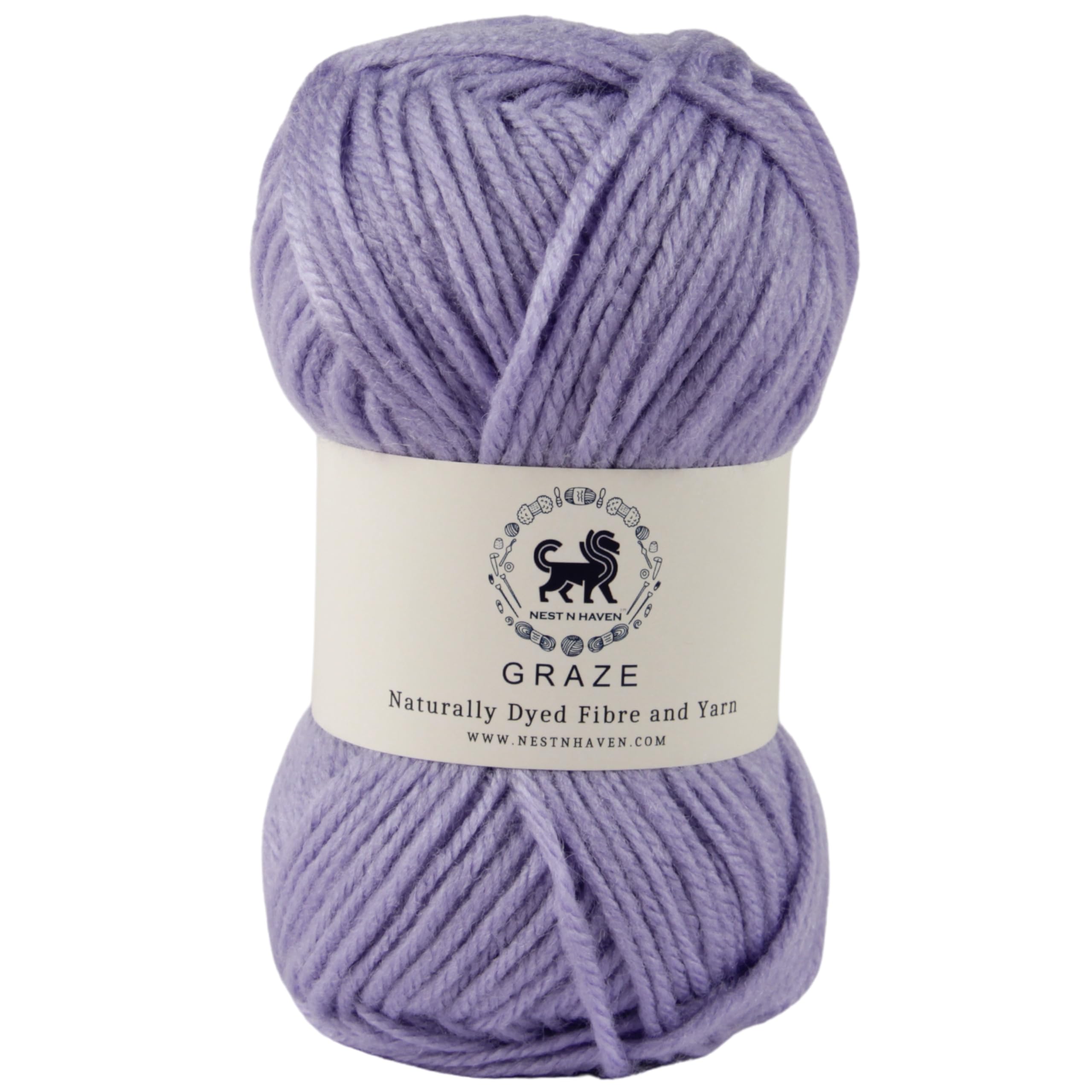Nestnhaven Acrowools Graze Hand Knitting and Crochet Yarn. Pack of 1 Ball - 100gms. Shade no - NNHG0015 (Greyish Purple) (B0D63XWDQT) Amazon Price History, Amazon Price Tracker