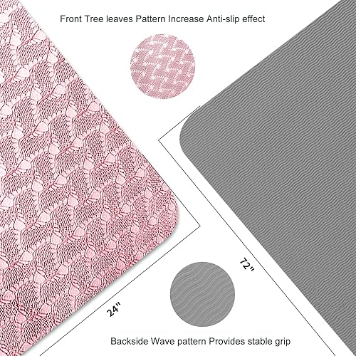Miniatura 3 de Tapete de yoga de 13 de pulgada QMKGEC de 0.315 pulgadas, elastómero termoplástico, antideslizante, extra grueso, de alta densidad, respetuoso con