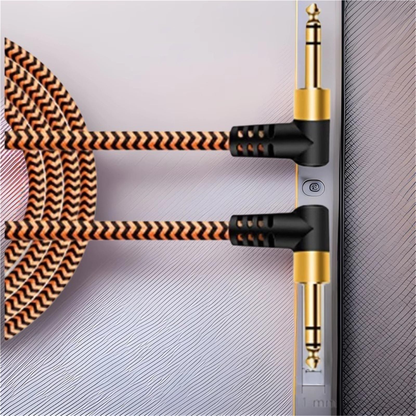 Kabel Do Gitary Odpowiedni Kabel Zbalansowany Do Gitar O Średnicy 6,35 Mm Kątowy