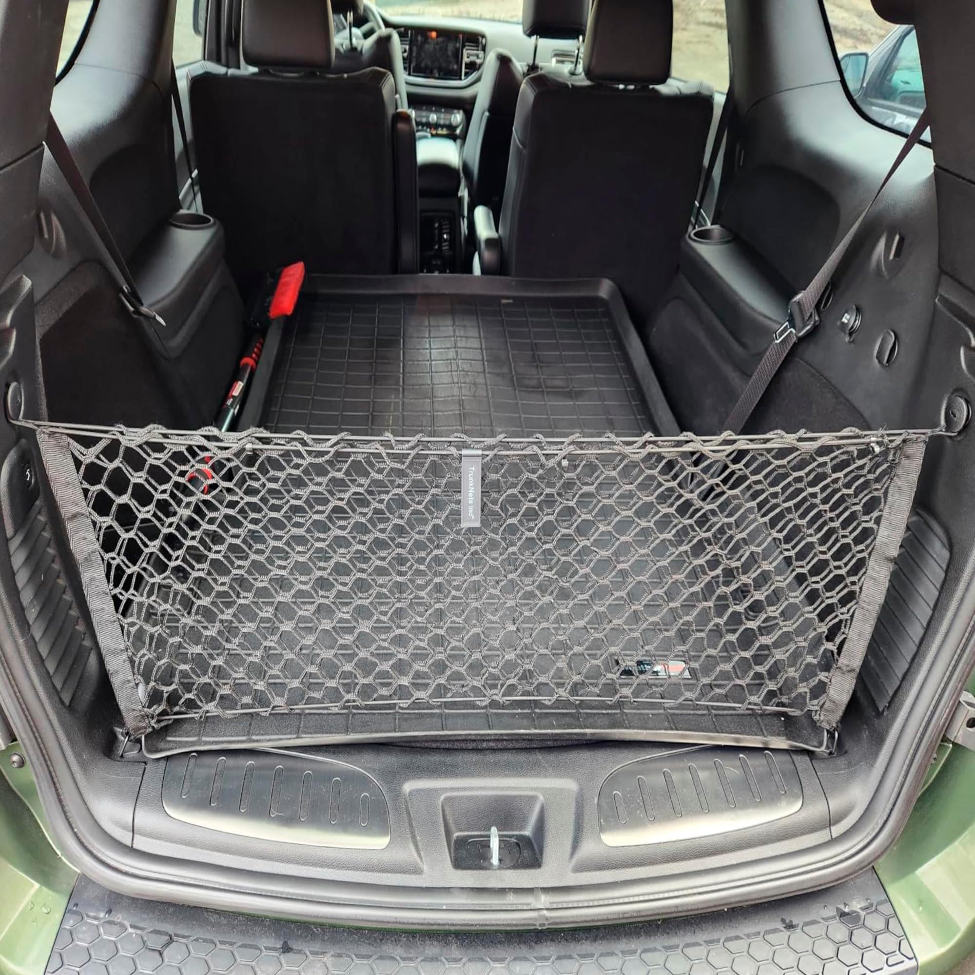 Envelope Style Trunk Mesh Cargo Net for Dodge Durango SXT GT SRT 1998-2023 - Car Accessories - Premium Trunk Organizers and Storage - Cargo Net for SUV - Vehicle Carrier Organizer for Dodge Durango