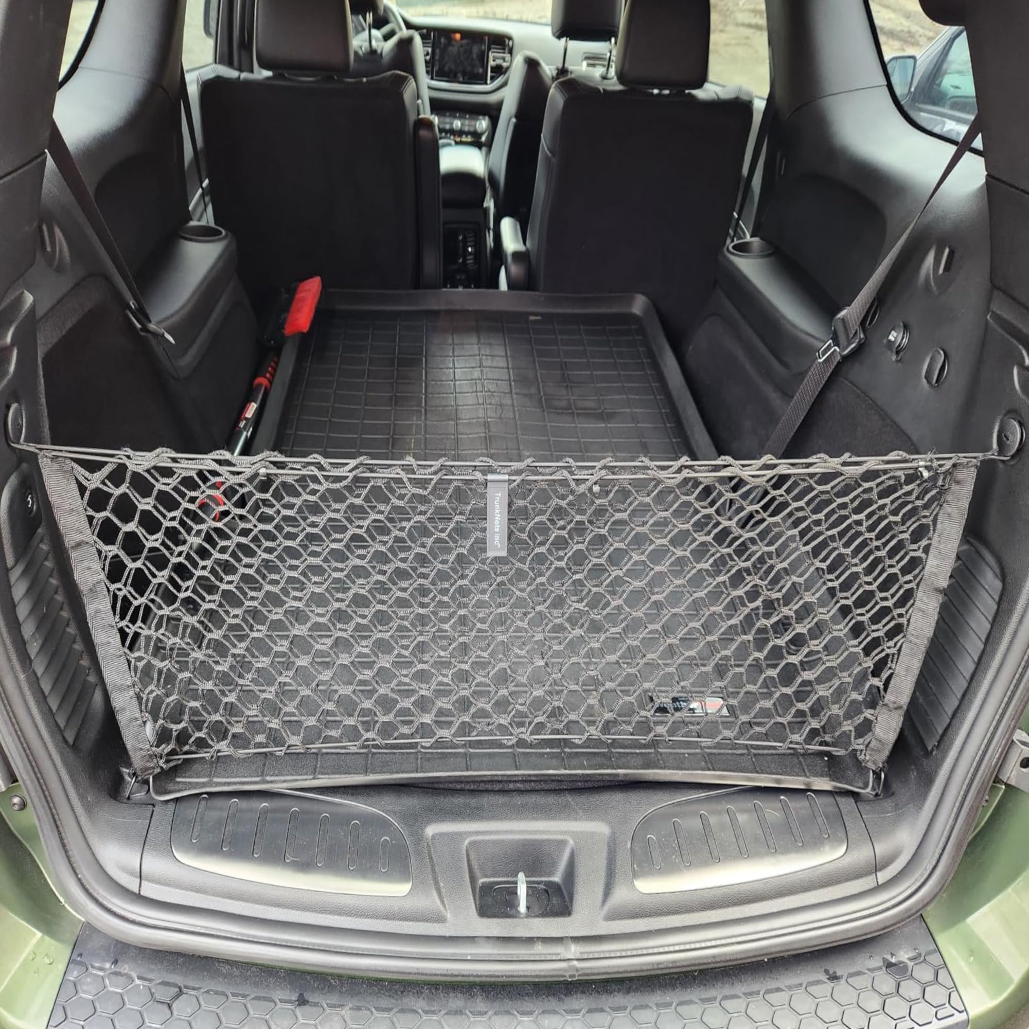 Envelope Style Trunk Mesh Cargo Net for Dodge Durango SXT GT SRT 1998-2023 - Car Accessories - Premium Trunk Organizers and Storage - Cargo Net for SUV - Vehicle Carrier Organizer for Dodge Durango