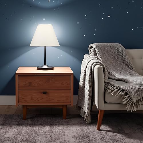 Miniatura 6 de Aspen Creative 32772 Pantalla de lámpara de construcción de araña con forma de imperio de tapa dura de transición en lino, 18 pulgadas de ancho (7 x