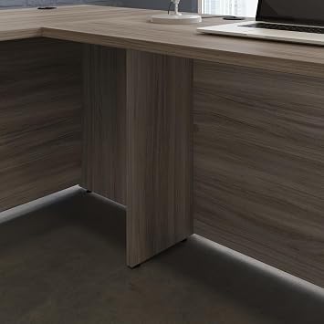 Sauder OfficeWorks Affirm 72x24 Desk 48 Return, Hudson Elm Finish