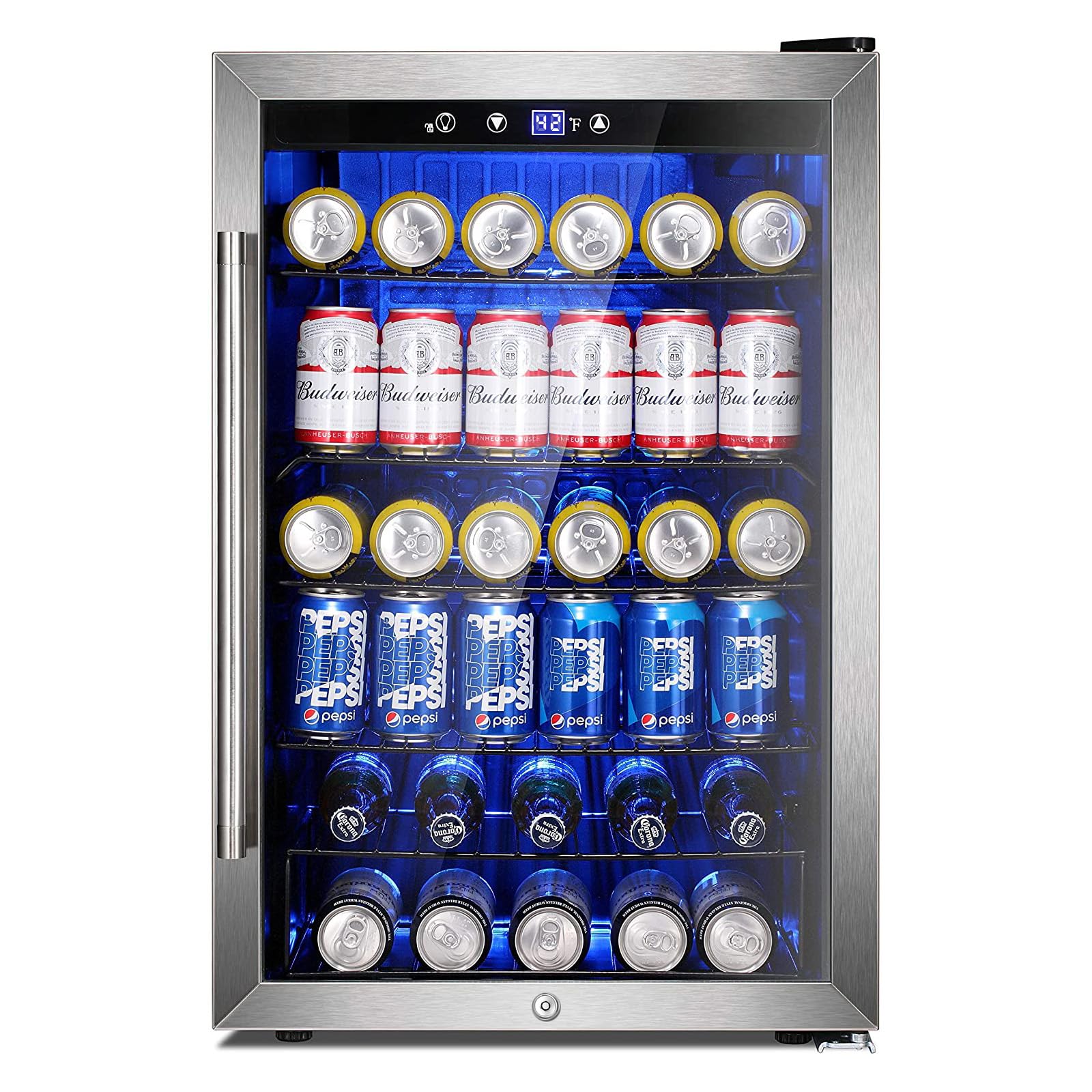 Photo 1 of COWSAR 4.4 Cu. Ft. Wine Cooler, 37-Bottle with Lock, 32-61°F
