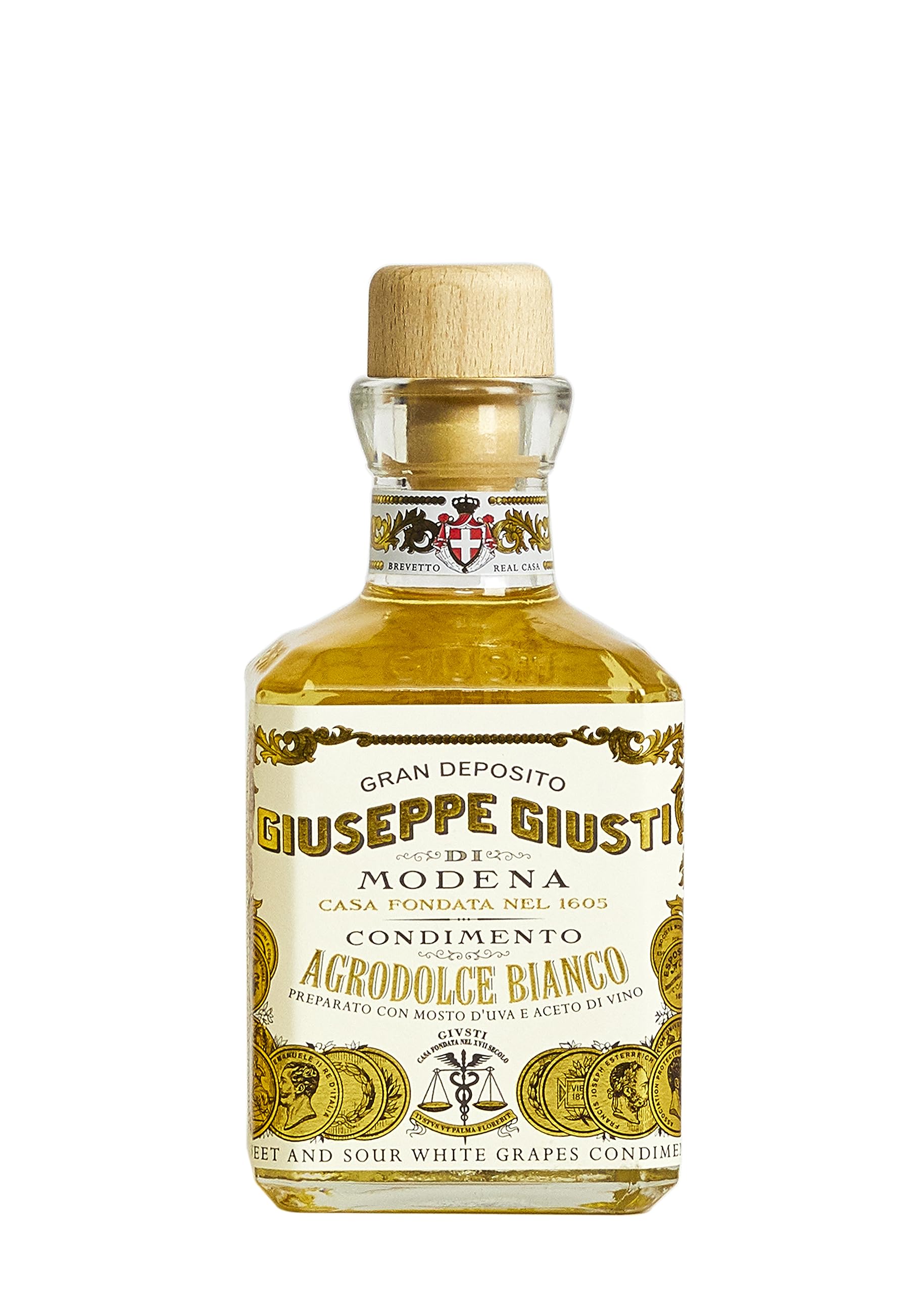 Giusti - Duo aus Holz – süß und sauer weiß und 3 Goldmedaillen – 2 x 250 ml