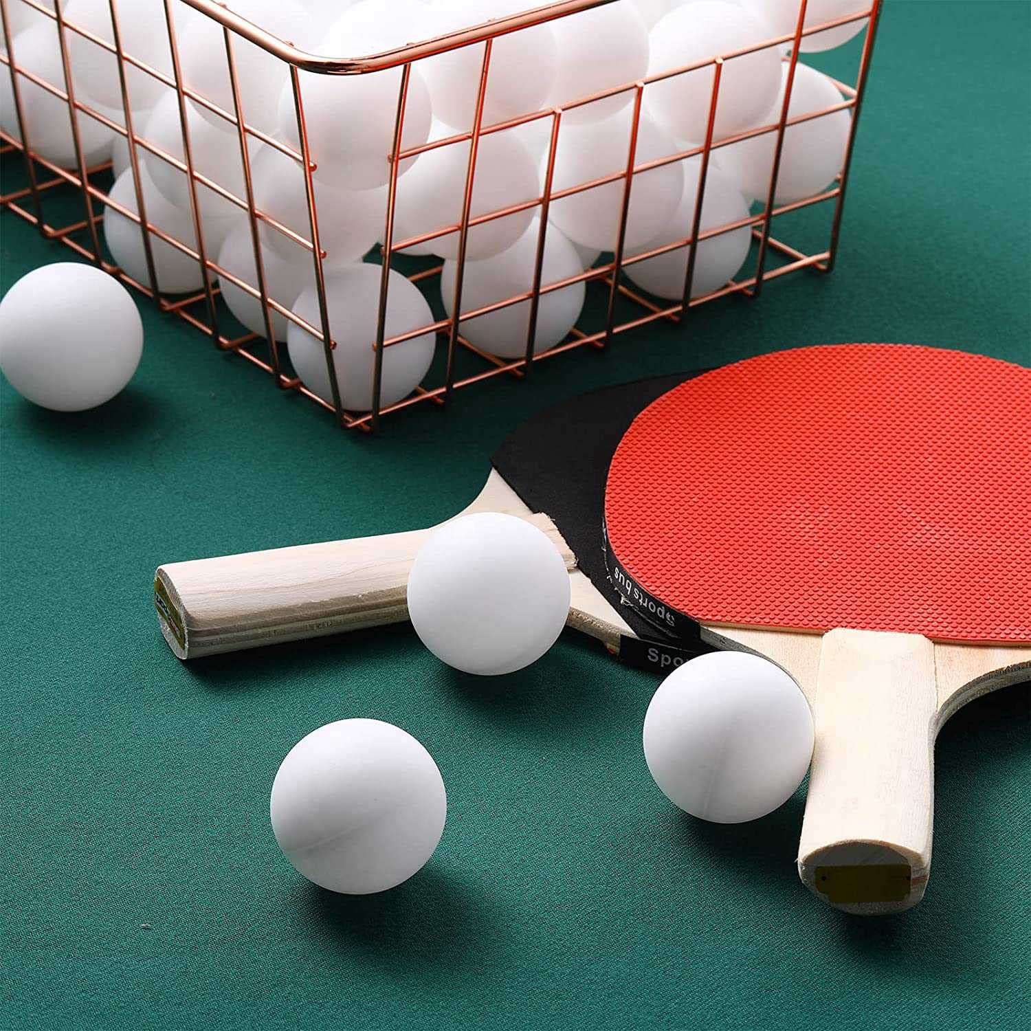 Confezione da 300 Palline da Ping Pong Palline da Ping Pong da 40 Mm Palline da Ping Pong Rimbalzanti Pallina da Ping Pong Intrattenimento, Bianca