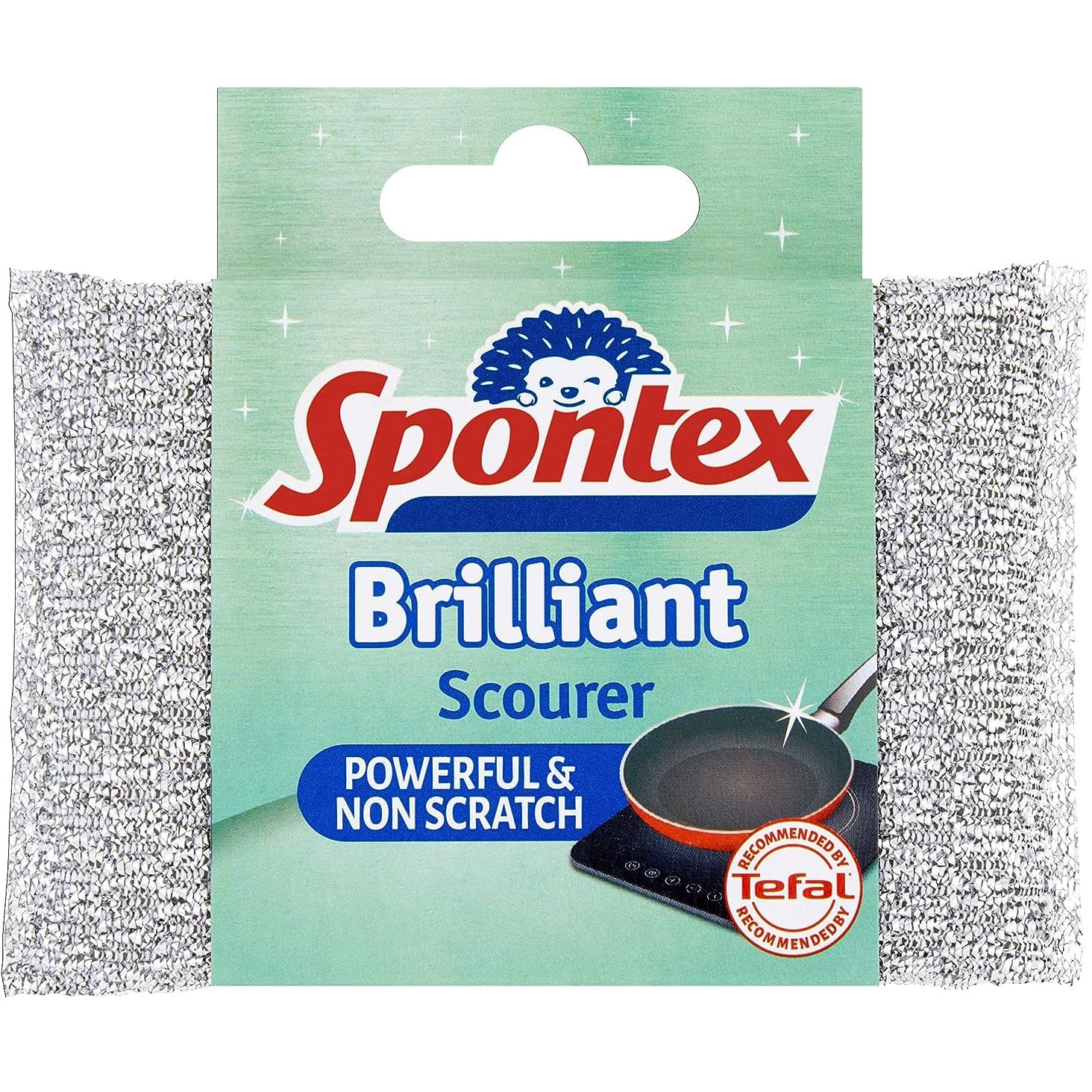 AMKSpontex Brilliant Scourer Non-Scratch Scouring Cleaning Pad Clean Scrub