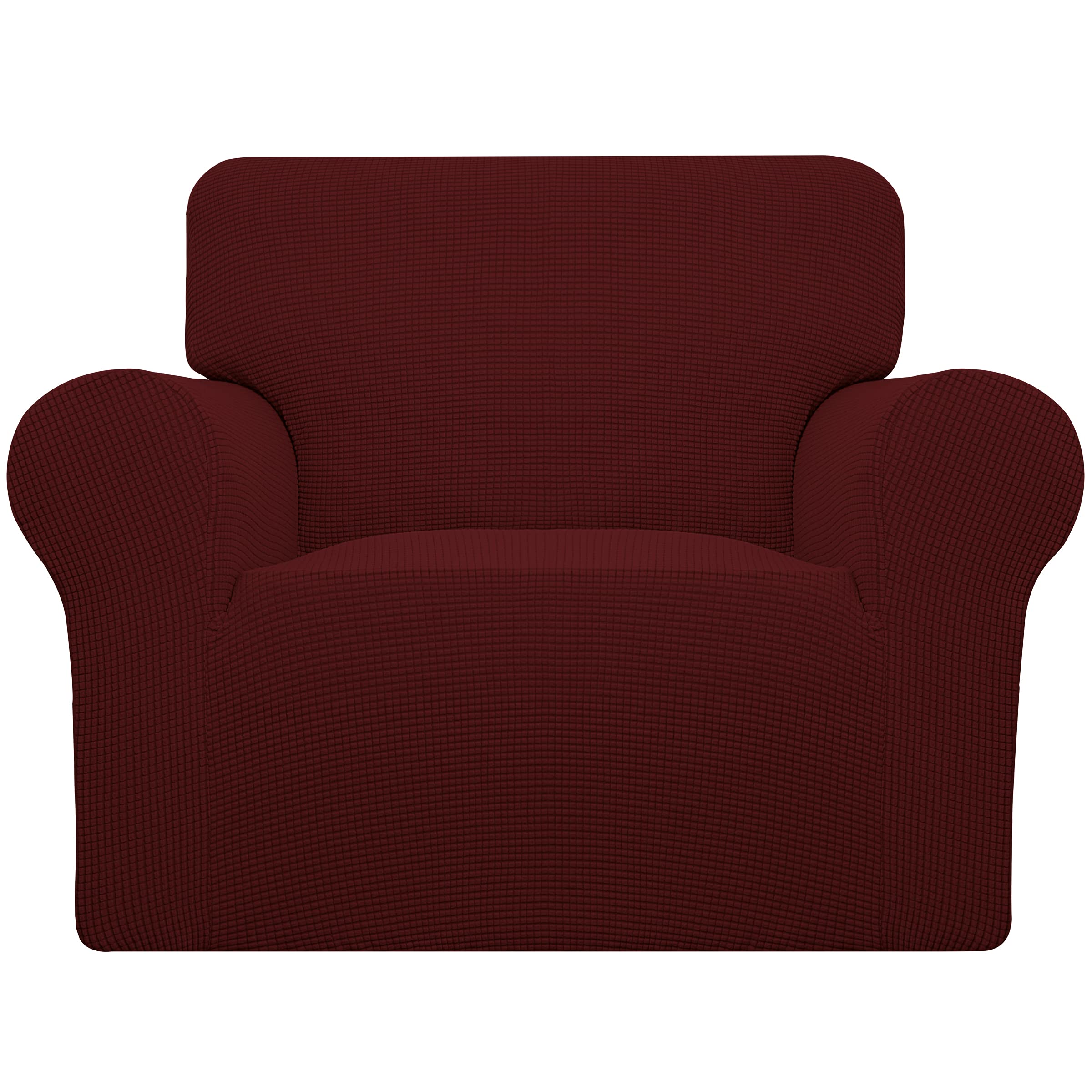 Easy-Going Stretch Oversized Chair Slipcover with Arm Washable Wine