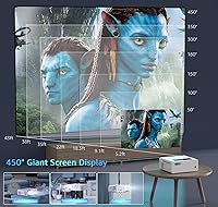 Vista 5 de Native - Proyector Bluetooth WiFi 1080P 5G, proyector de película portátil para exteriores de 1200ANSI, compatible con 4K, proyector de video
