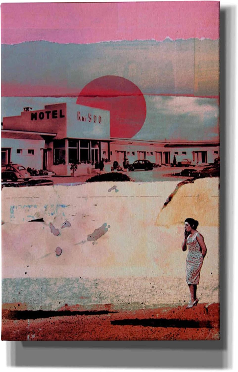 Epic Graffiti 'Motel 500' by DB Waterman, Canvas Wall Art, 12"x18"