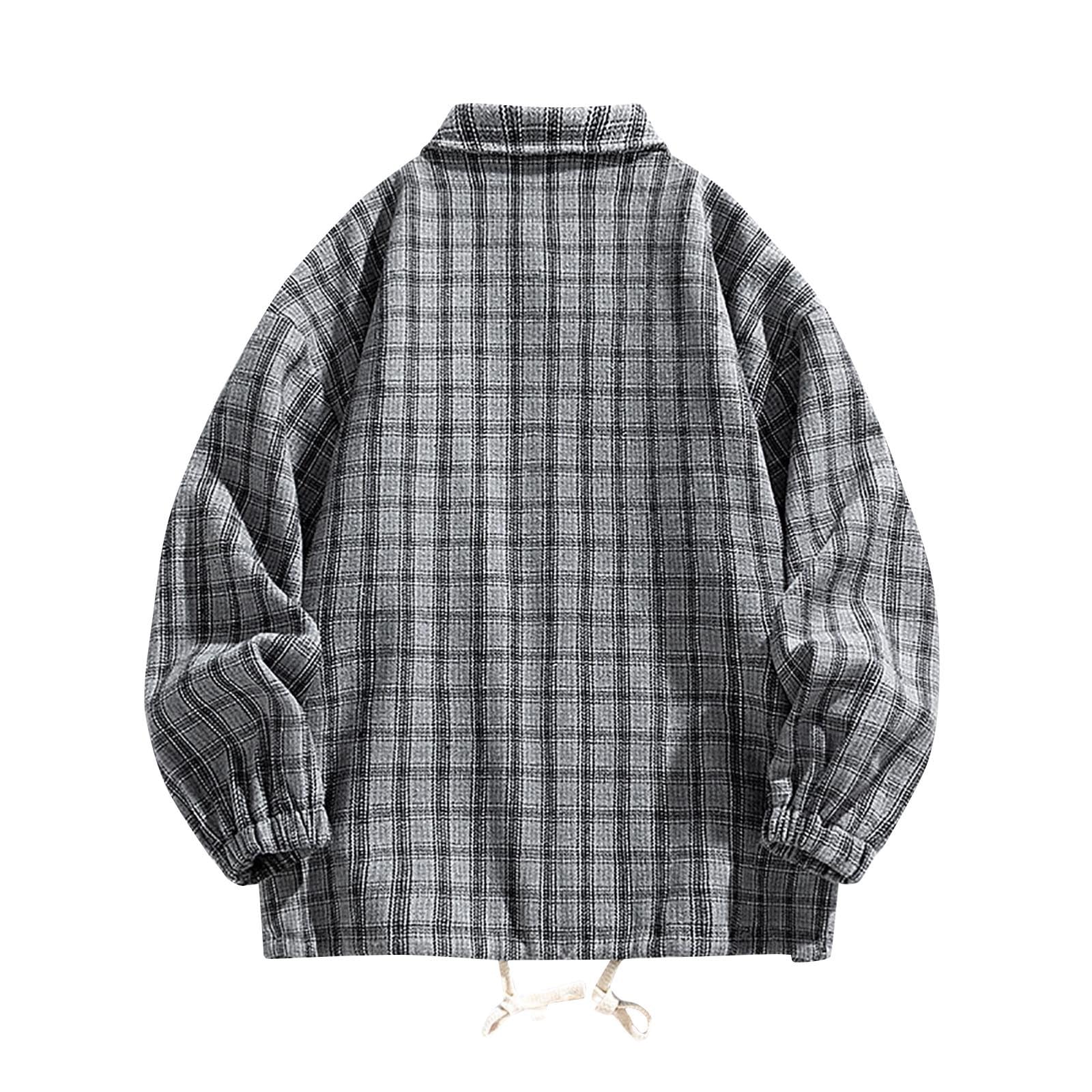 Camisa a cuadros para hombre, manga larga, informal, básica, a cuadros, para hombre, corte regular, camisa de franela, camisa de leñador, camisa de negocios, camisa de trabajo, camisa para hombre