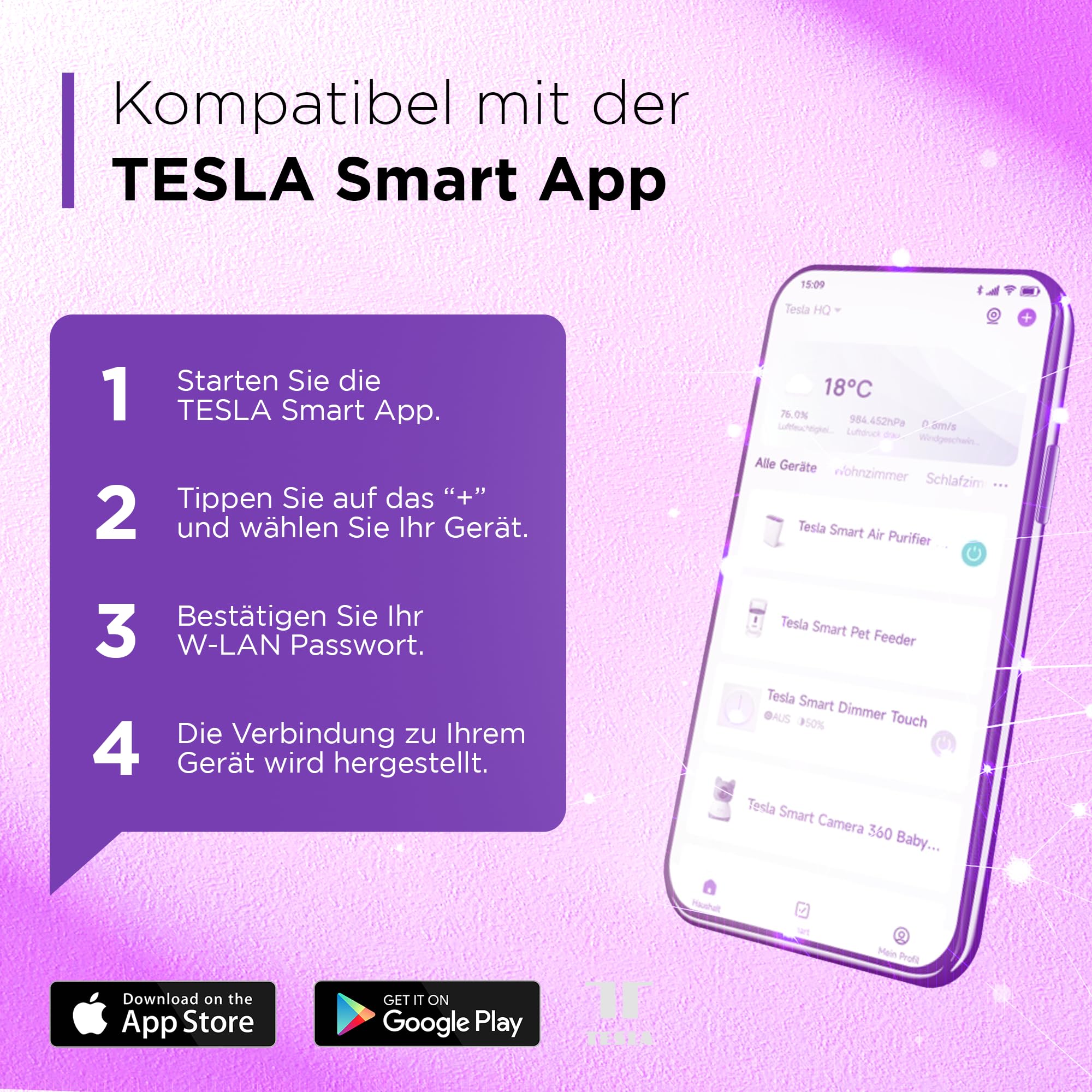 Tesla Smart Thermostatic Valve TV500 | Termostato elettronico compatibile con Amazon Alexa-Google Assistant | Valvola termostatica intelligente per risparmiare costi di riscaldamento (Smart