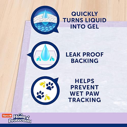 Miniatura 4 de Hartz Home Protection Odor Eliminating XXL Dog Pads with FlashDry Technology Scented Double Extra Large Pads for Dogs  Puppies Count Size Varies