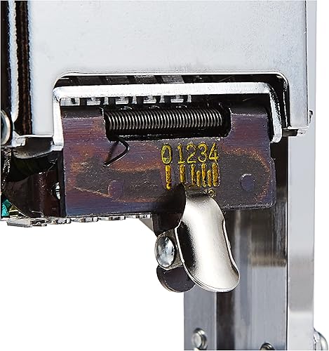 Miniatura 8 de Lion Pro-Line - Máquina de numeración automática de servicio pesado, 6 ruedas, con alfabeto, 1 máquina de numeración (C-75), color plateado