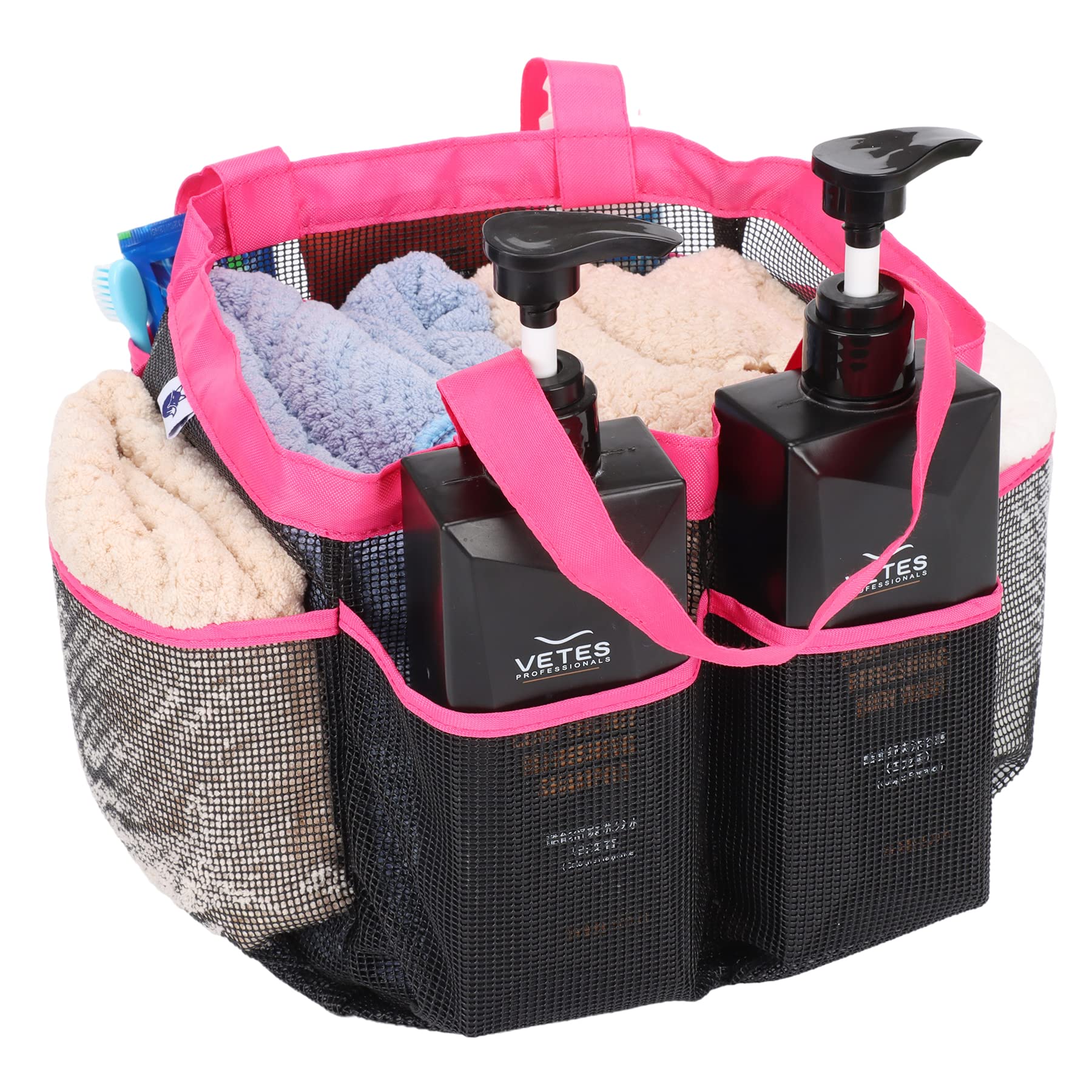 Nvatorfox Haundry - Borsa da bagno portatile da appendere per dormitorio universitario, ad asciugatura rapida, per dormitorio universitario, palestra, campo per accessori da bagno (rosa+blu