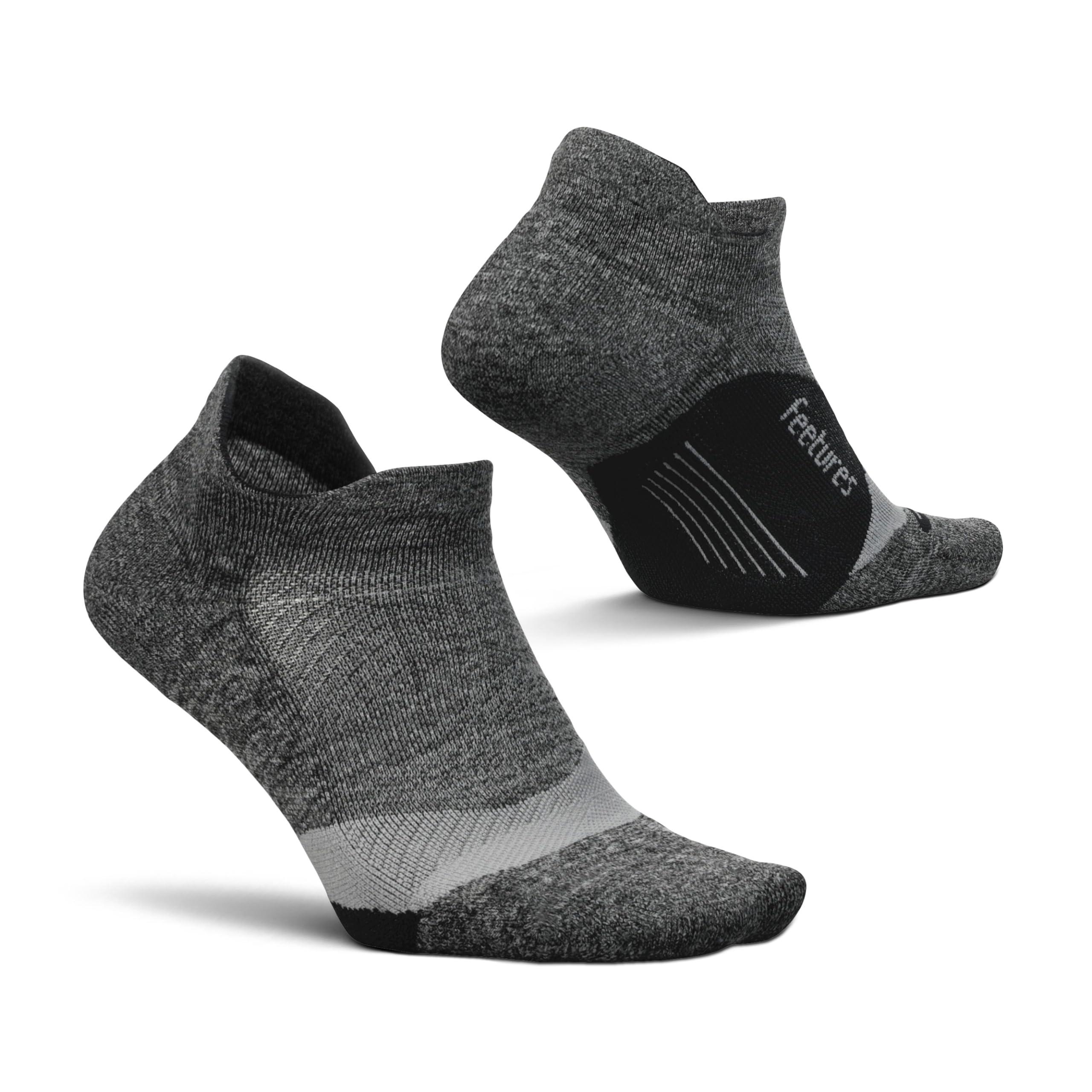 Feetures Elite Light Cushion No Show Tab Ankle Socks - Sport Sock with Targeted Compression - (1 Pair)